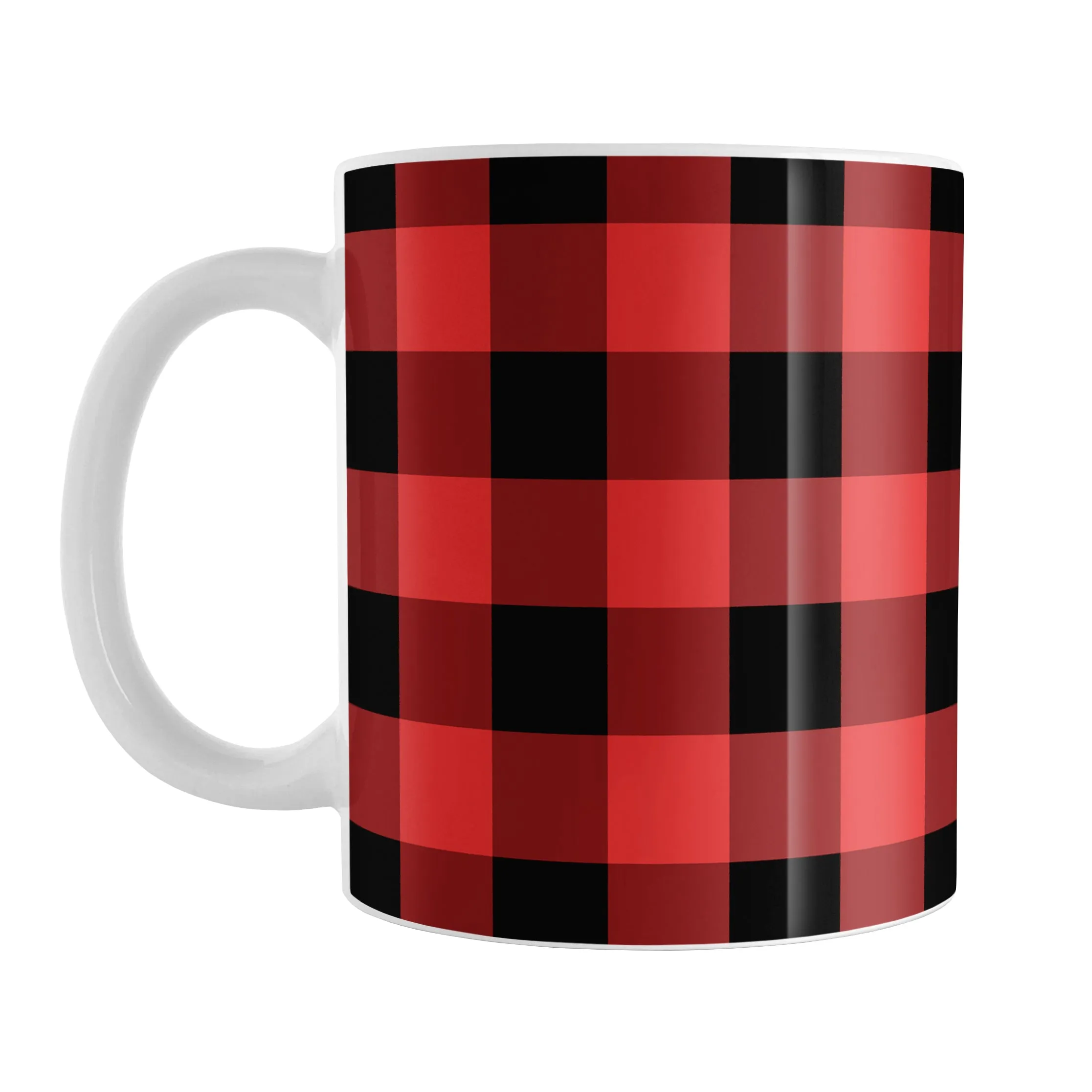 Red and Black Buffalo Plaid Mug