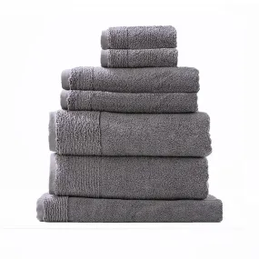 Renee Taylor Aireys 7 Piece Nickel Bath Towel Pack