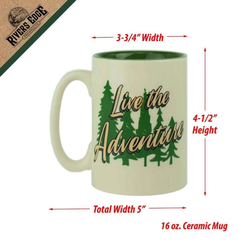 Rivers Edge 16oz Happy Place Ceramic Mug