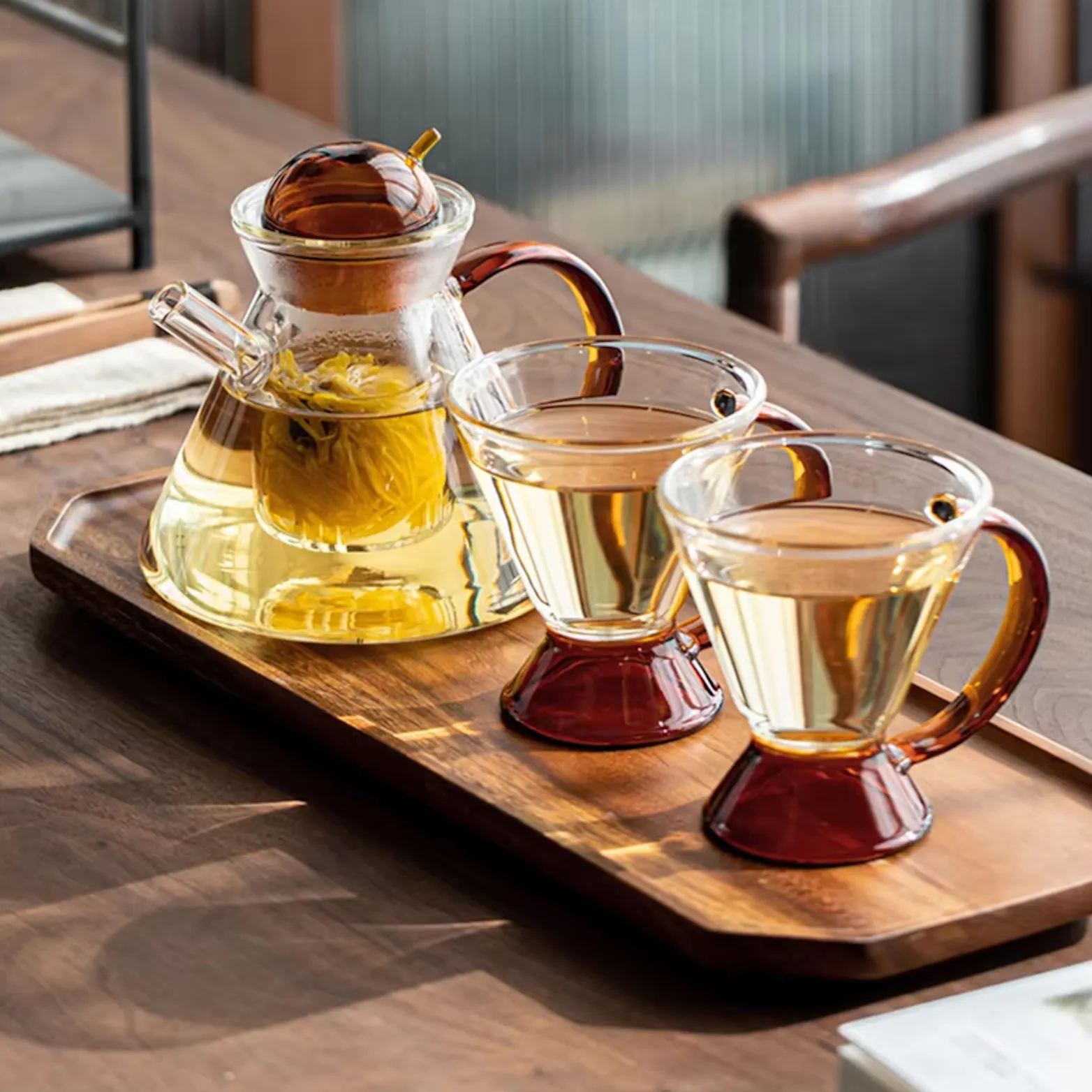 Rooibos Heat-Resistant Glass Tea Set