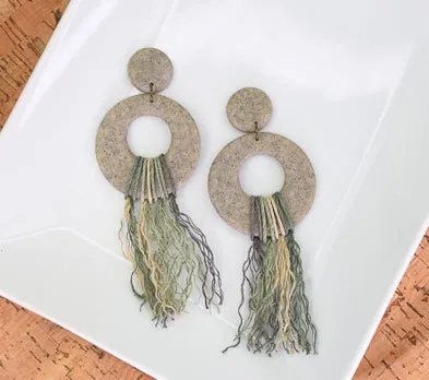 Sculpey Premo™ Hemp Cord Tasseled Earrings