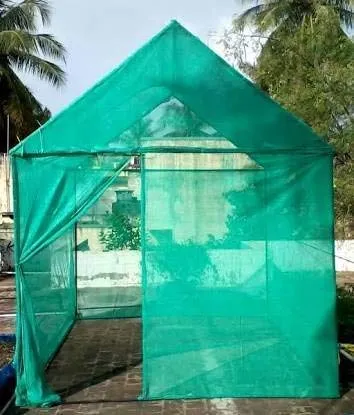 Shade Net 50% Uv Stabilized Garden Netting House Agro, 30 Sq. M (Green, 10 x 32 Ft)