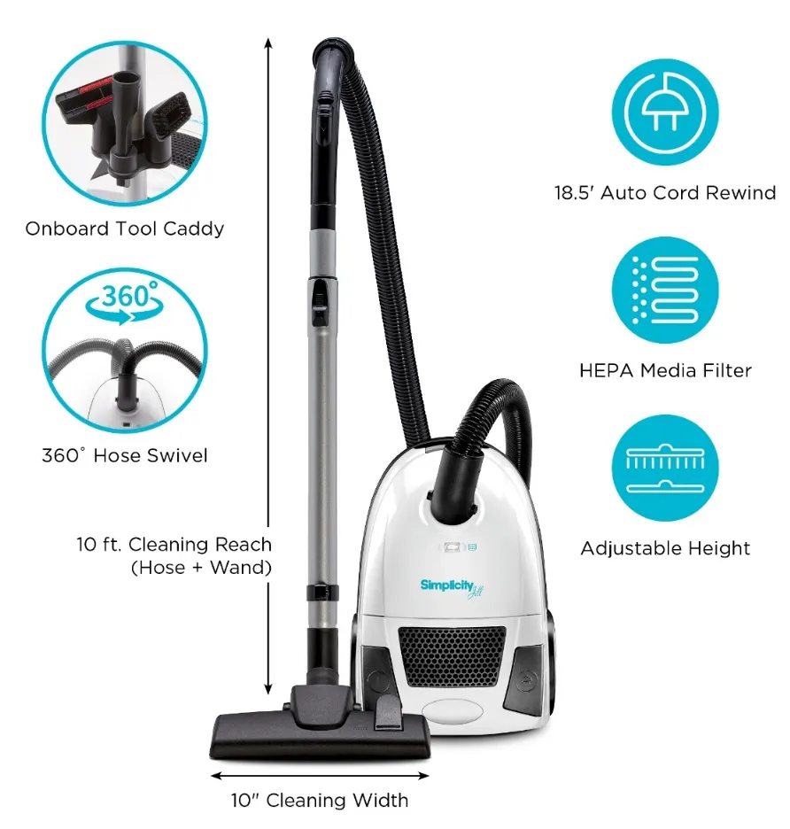 Simplicity Jill Canister Vacuum Cleaner