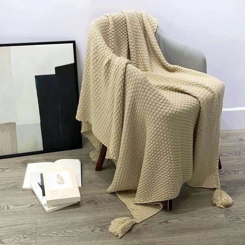 Soft Knitted Nap Blanket