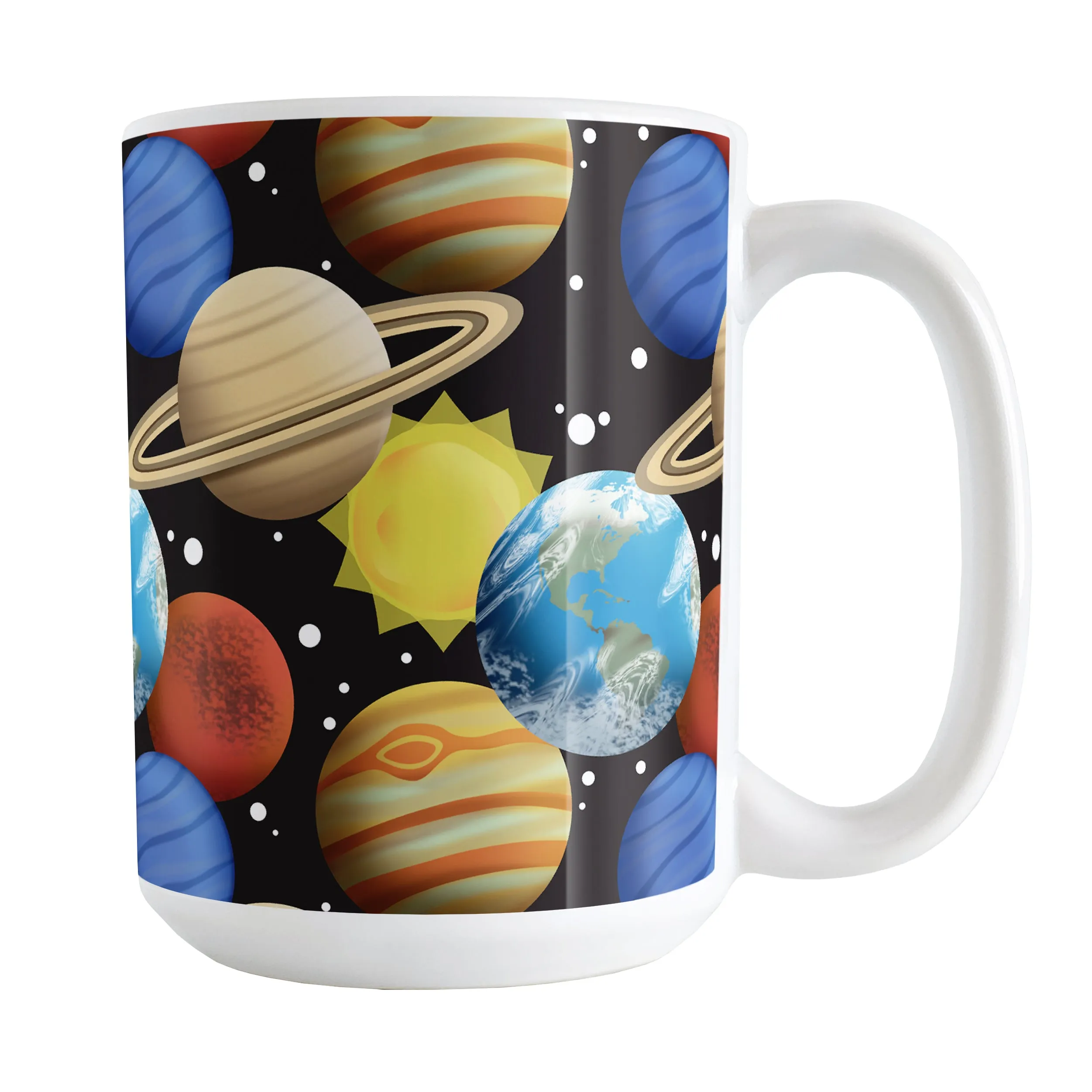 Space Planets Pattern - Space Mug