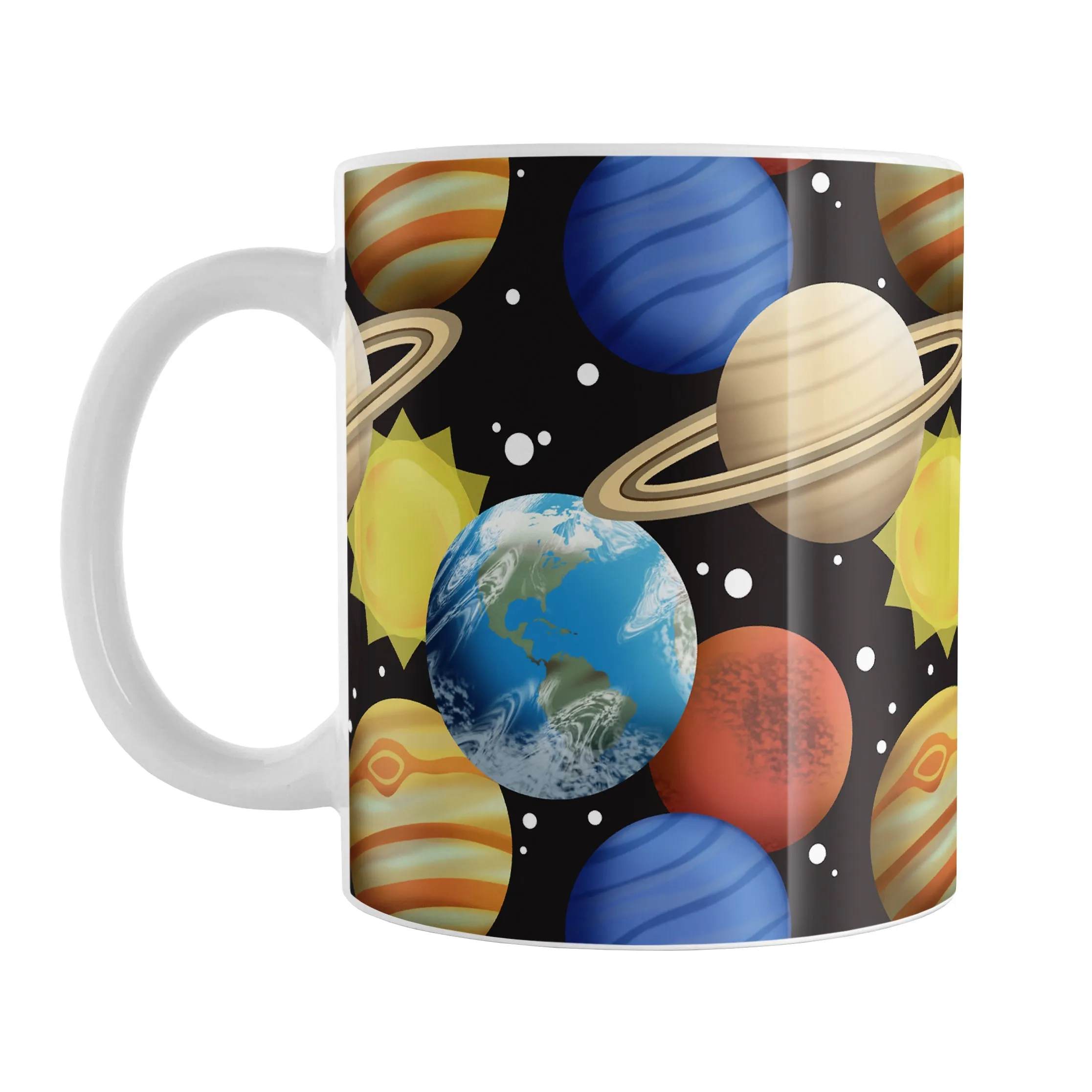 Space Planets Pattern - Space Mug