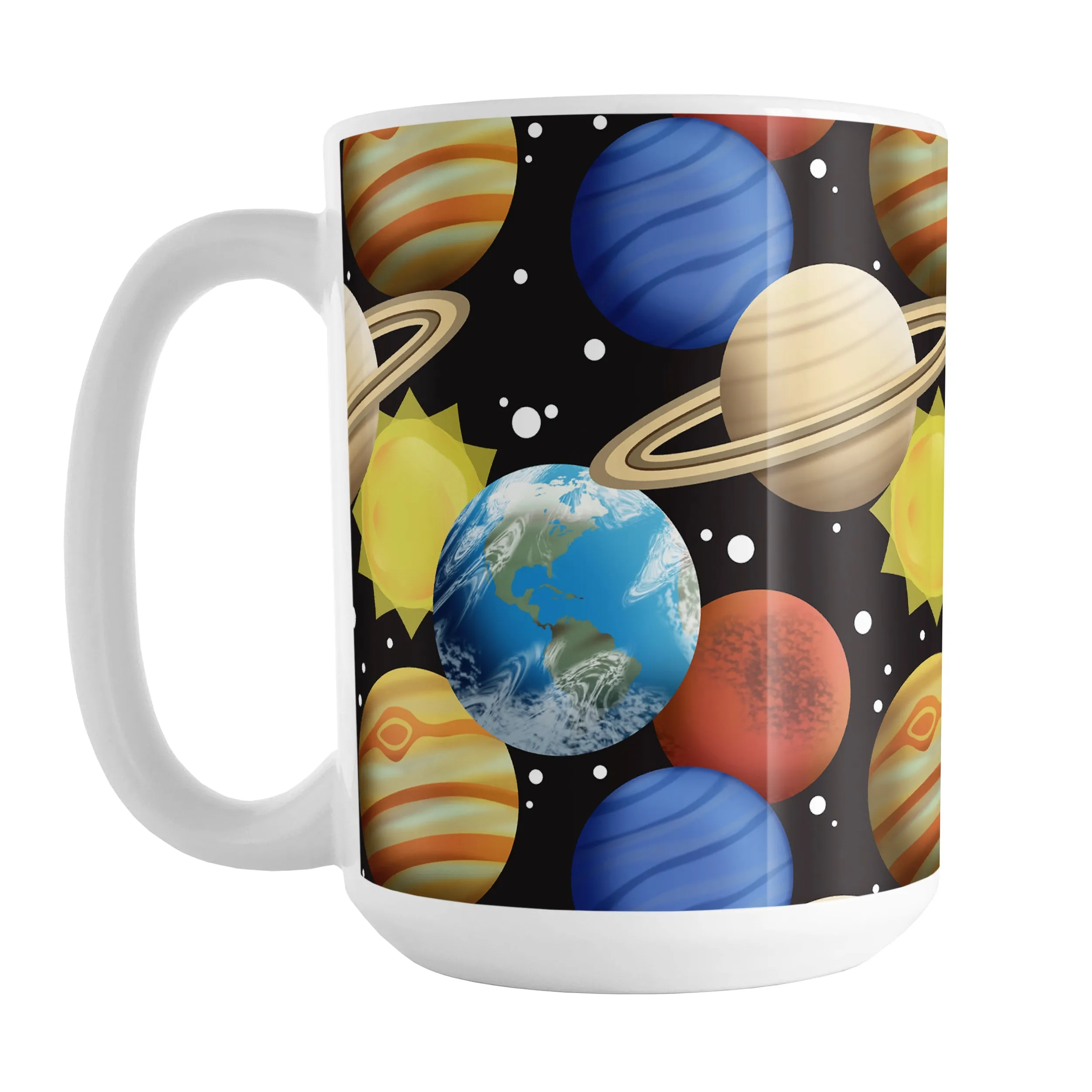 Space Planets Pattern - Space Mug