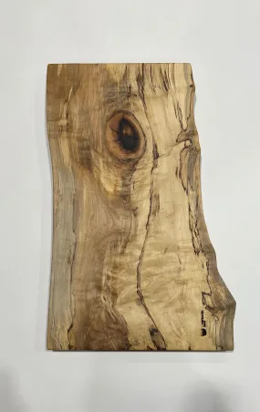 Spalted Maple and Black Epoxy Slab Charcuterie board - 002