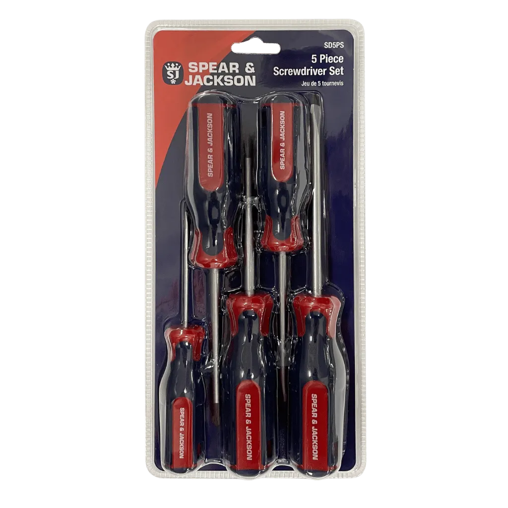 Spear & Jackson 5 Piece Screwdriver Set - SD5PS