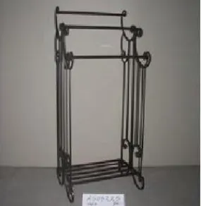 Stainless Steel Black Towel Holder