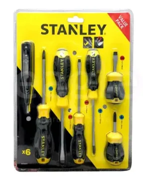 STANLEY Cushion Grip Screwdriver Set 6pc (Value Pack) #STMT66679 | Model : STY66679