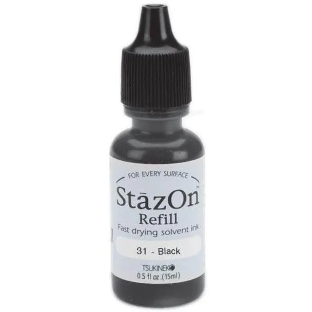 StazOn Jet Black Ink Refill