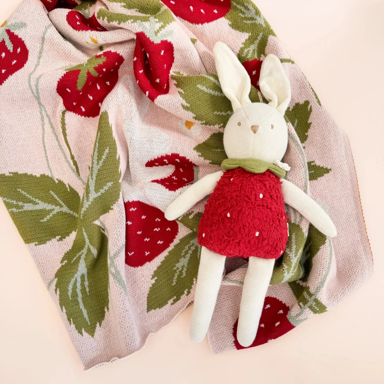 Strawberry Bunny Blanket - Blueberry Hill