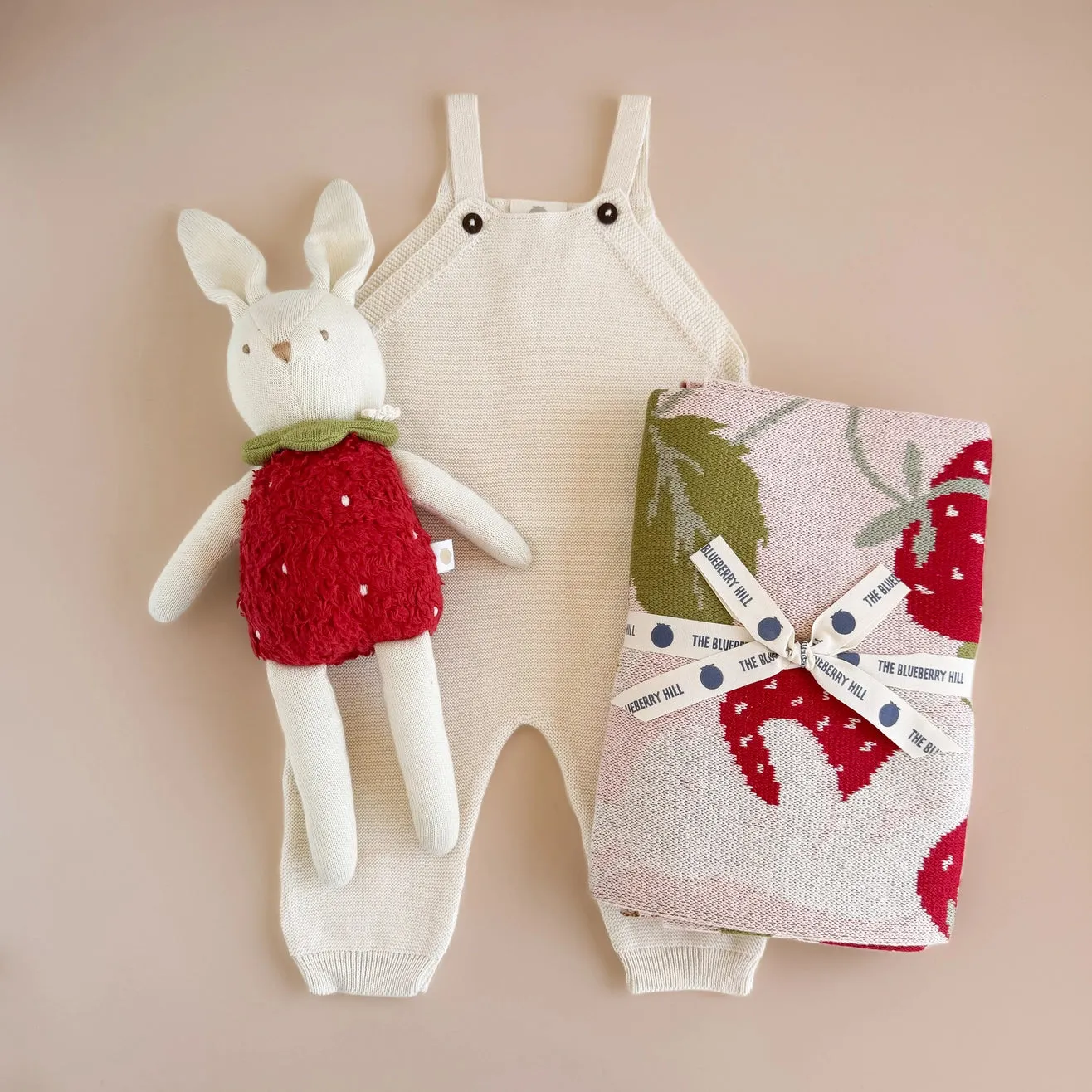 Strawberry Bunny Blanket - Blueberry Hill