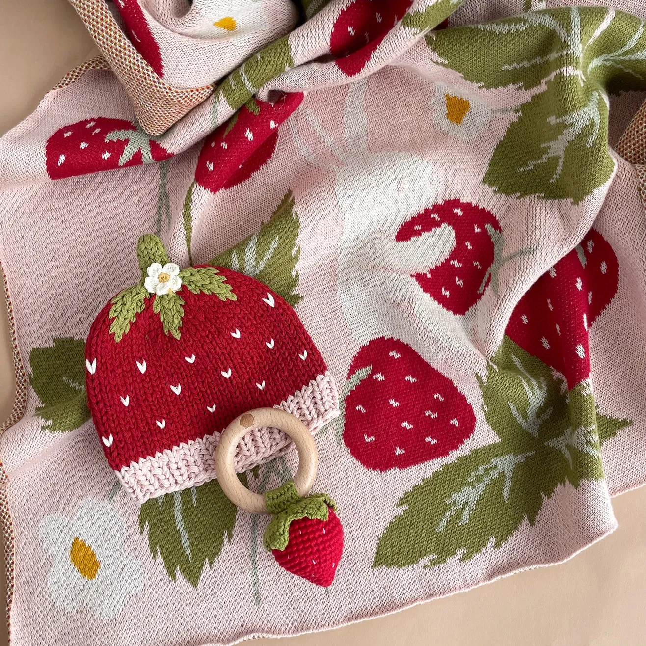 Strawberry Bunny Blanket - Blueberry Hill