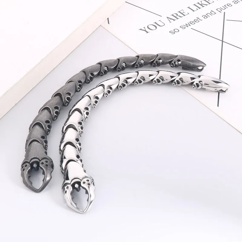 Stylish Three-Dimensional Scorpion and Crab Pliers Stainless Steel Bracelet for Men