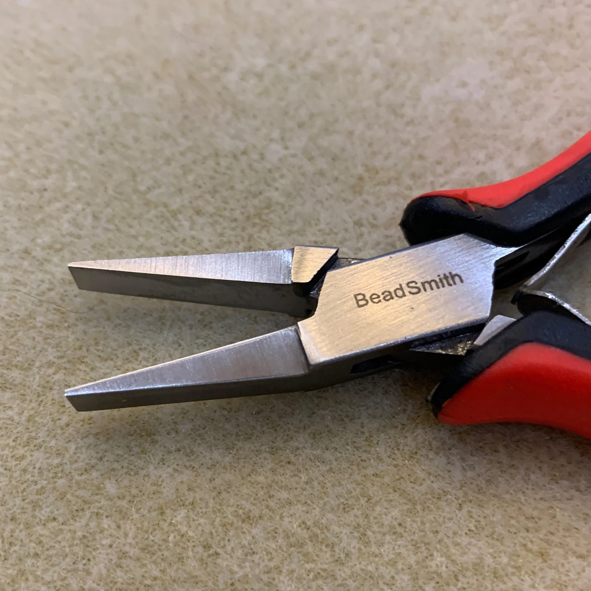 Super Fine Ergo Flat Nose Economy Pliers Red Handle