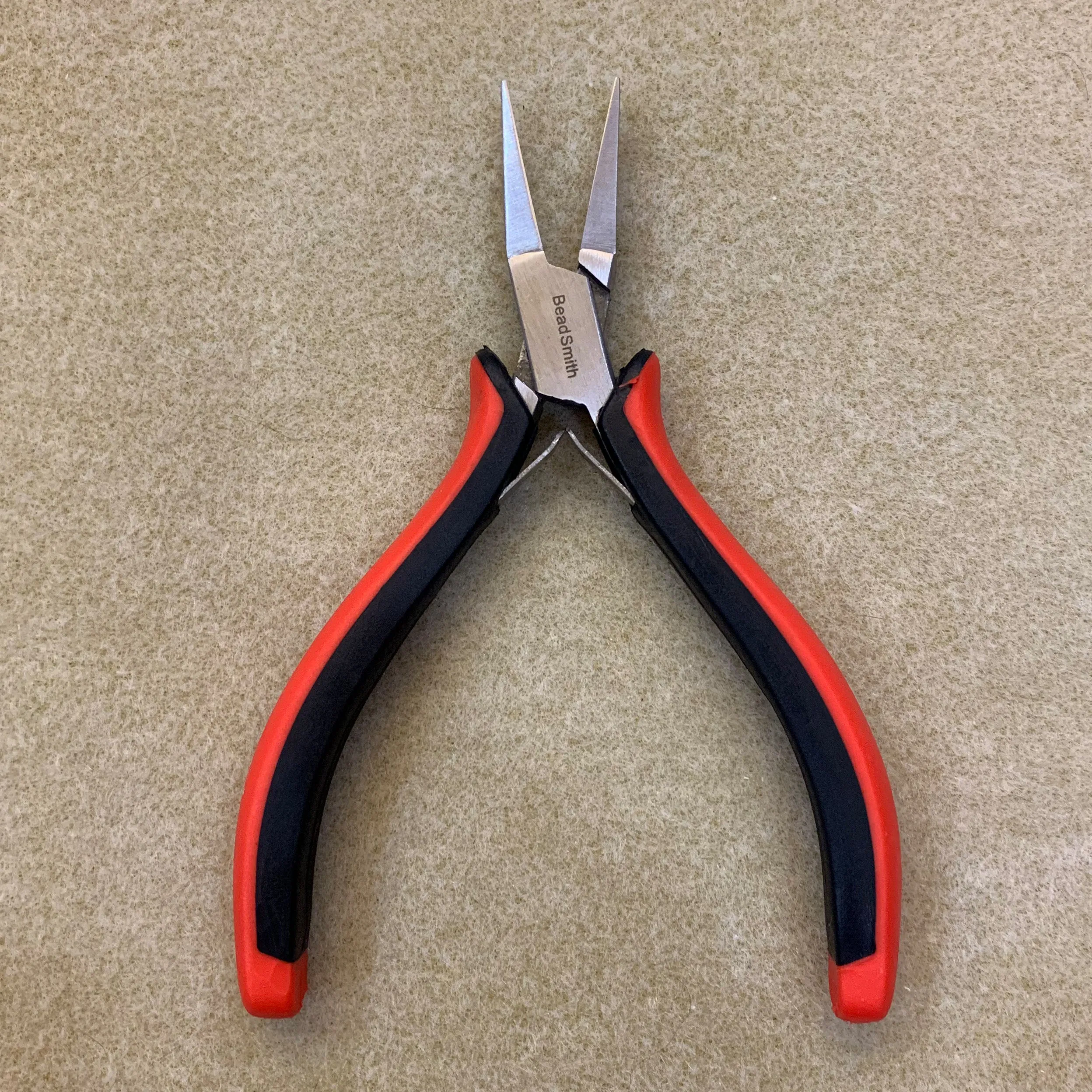 Super Fine Ergo Flat Nose Economy Pliers Red Handle