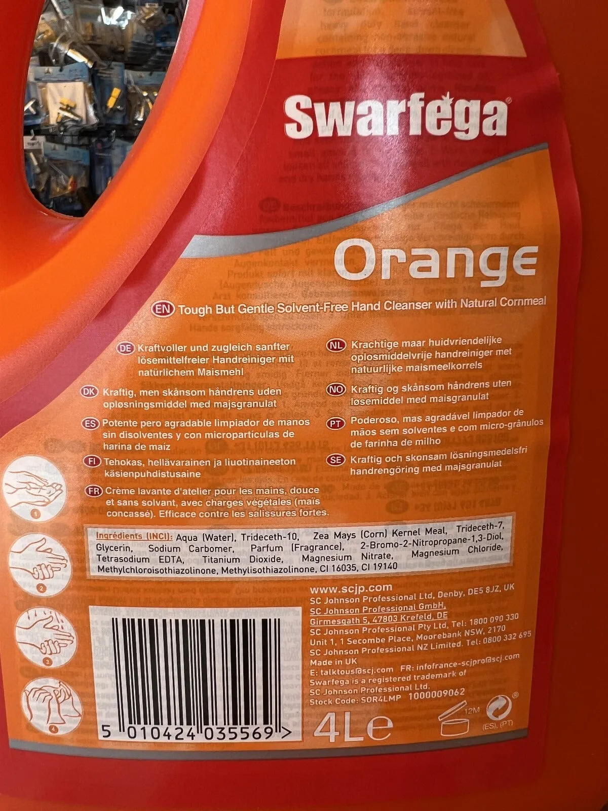 Swarfega® Orange Heavy Duty Hand Cleaner Cleanser With Pump | Model: SWAR-ORANGE