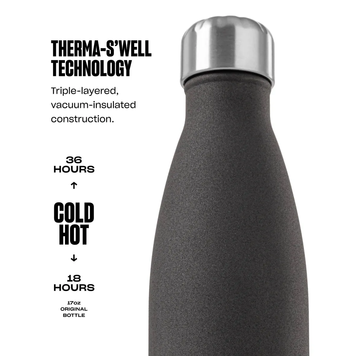 S'well 17oz Insulated Bottle – Silver Lining