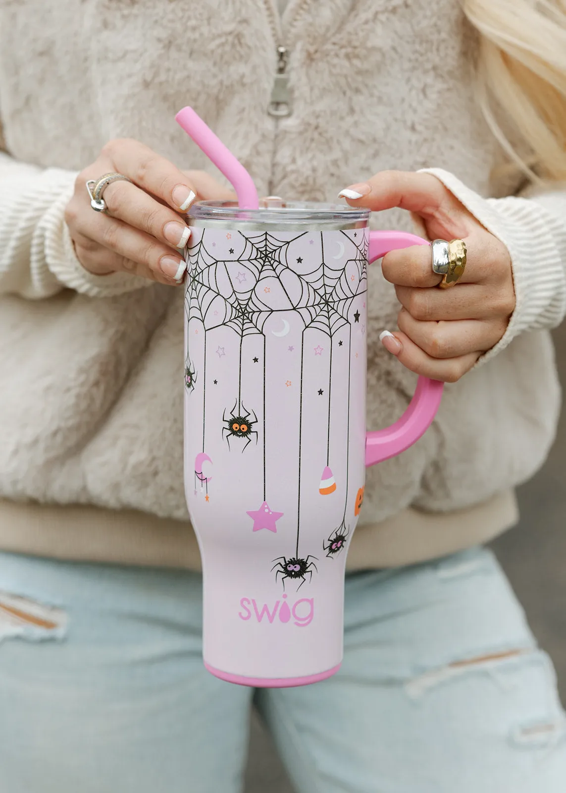 Swig Sweet & Spooky 30 Oz Mega Mug Tumbler - Glow in Dark