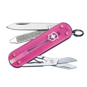 Swiss Army Classic SD Pocket Knife Transparent // Pink