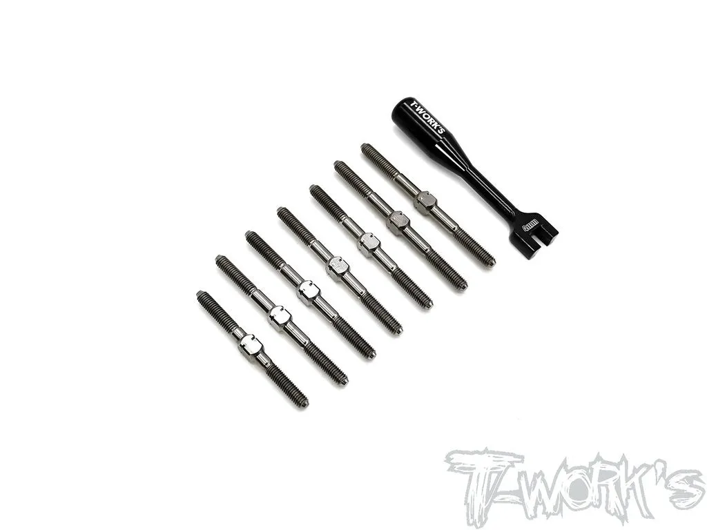 TB-221 64 Titanium Turnbuckle Set ( For Team Associated RC10 B74.1, Kyosho Optima Mid )