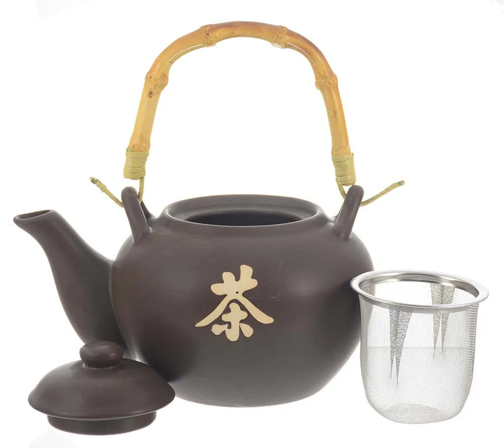 Tea Set: Tea Set with Cups & Canister -  800ml/27 fl. oz