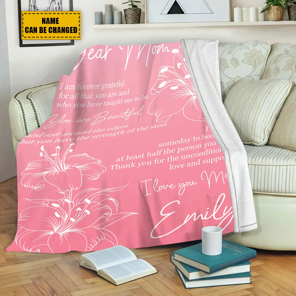 Teesdily | Customized Great Mothers Day Travel Blanket Birthday Gifts From Daughter Dear Mom You Are Beautiful Mum Keepsake Best Mom Ever Gifts