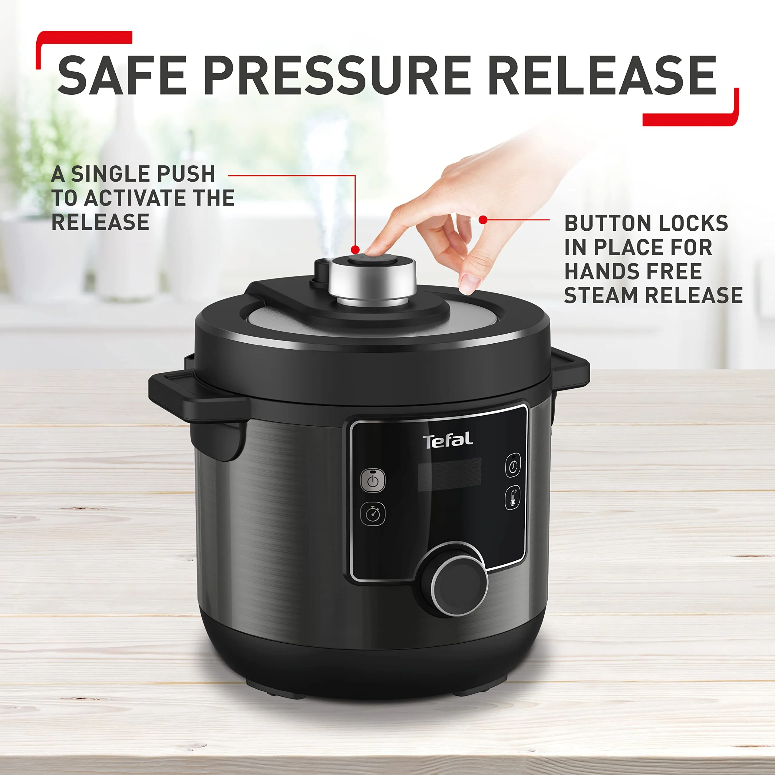 Tefal Turbo Cuisine & Fry, 7.6L Electric Pressure Cooker (New)