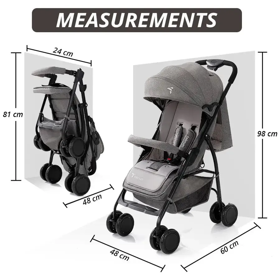 Teknum Trip Plus Stroller (Grey)