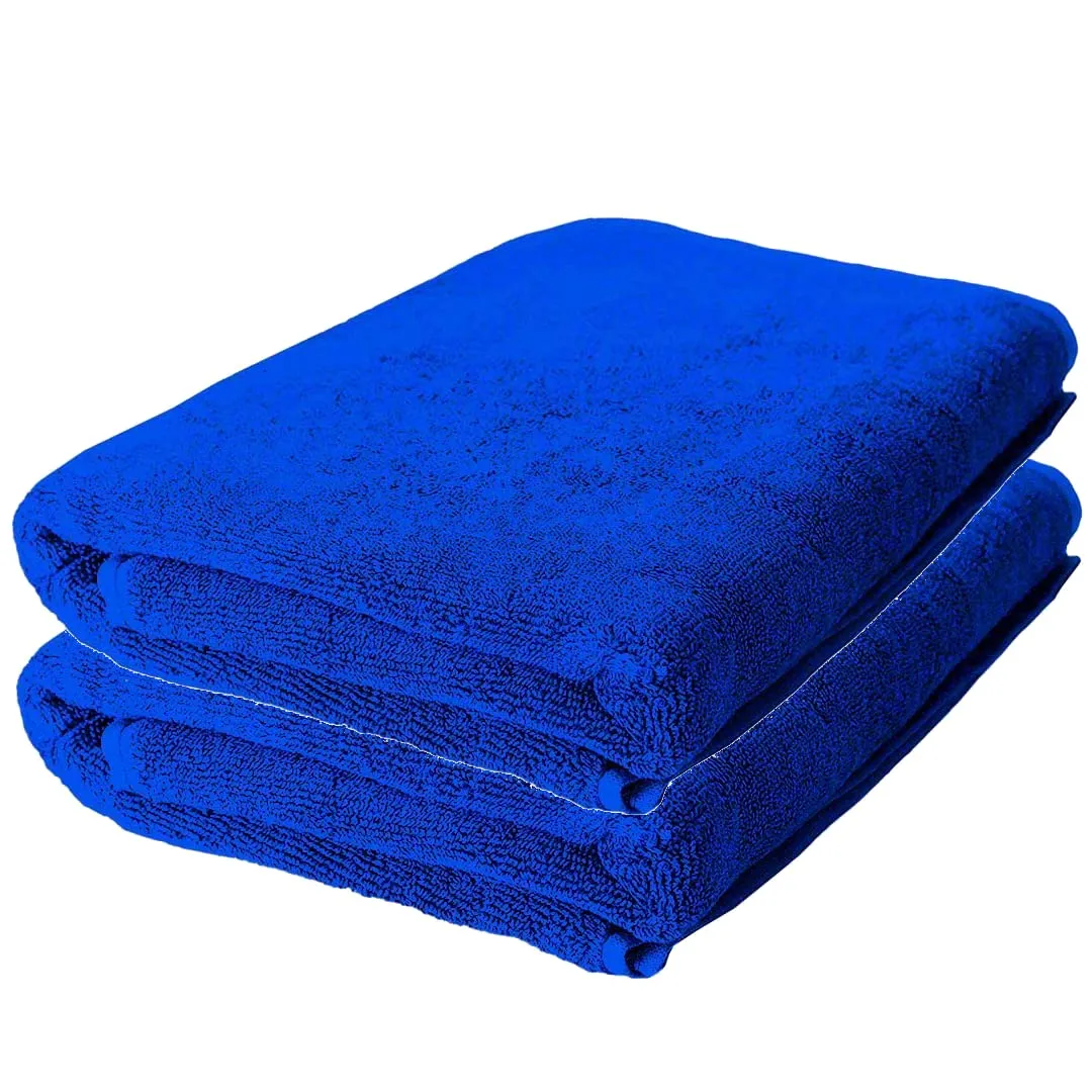 The Better Home Bamboo Bath Towel for Men & Women | 450GSM Bamboo Towel | Ultra Soft, Hyper Absorbent & Anti Odour Bathing Towel | 27x54 inches (Pack of 2, Royal Blue)