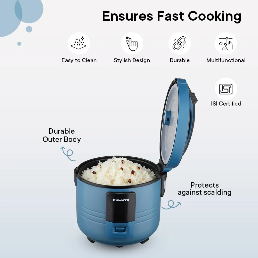 The Better Home FUMATO Cookeasy Automatic 500W Electric Rice Cooker 1.5L Blue & Stainless Steel Water Bottle 1 Litre Pack of 5 Black