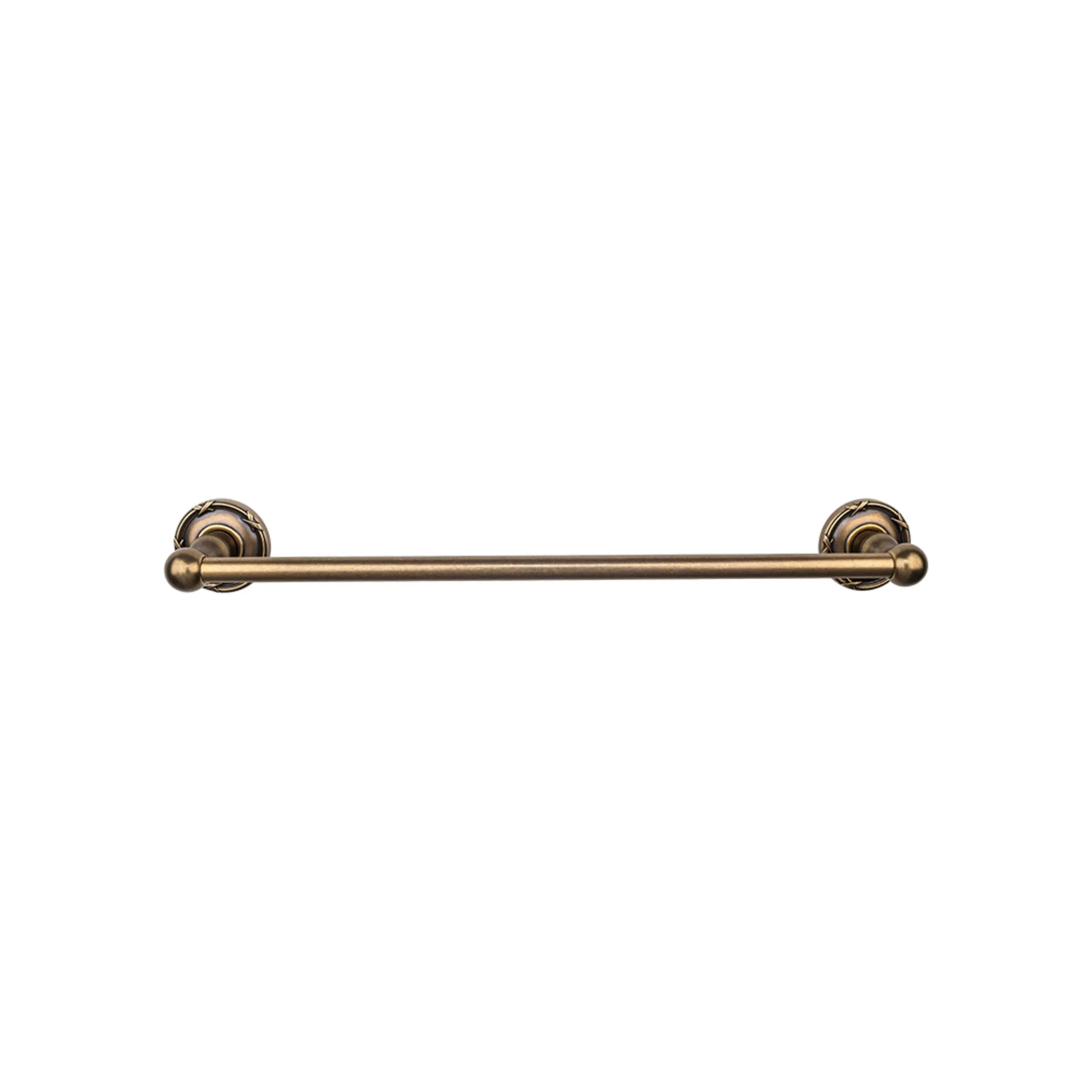 Top Knobs ED10GBZE Edwardian Bath Towel Bar 30 Inch Single - Ribbon Bplate German Bronze