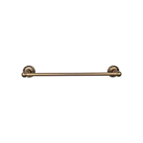 Top Knobs ED10GBZE Edwardian Bath Towel Bar 30 Inch Single - Ribbon Bplate German Bronze