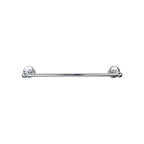 Top Knobs ED8PCD Edwardian Bath Towel Bar 24 Inch Single - Plain Bplate Polished Chrome