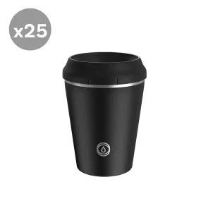 TOPL Flow360° / Stroll Reusable Cup - Charcoal (8oz) - Bundle of 25