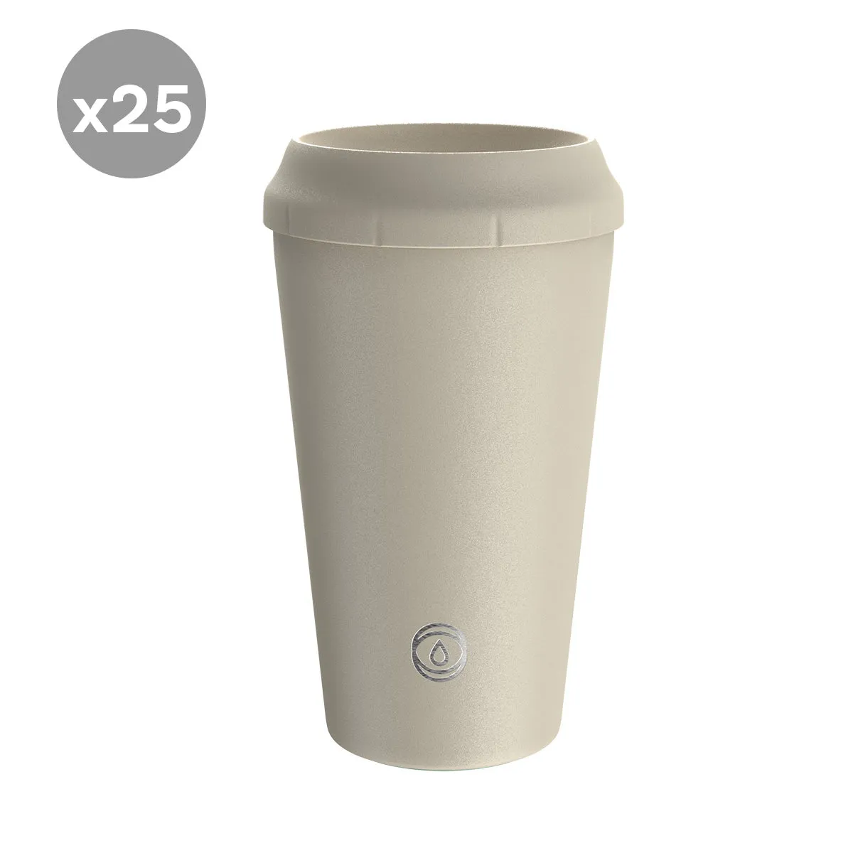 TOPL Flow360° / Stroll Reusable Cup - Oatmeal (12oz) - Bundle of 25