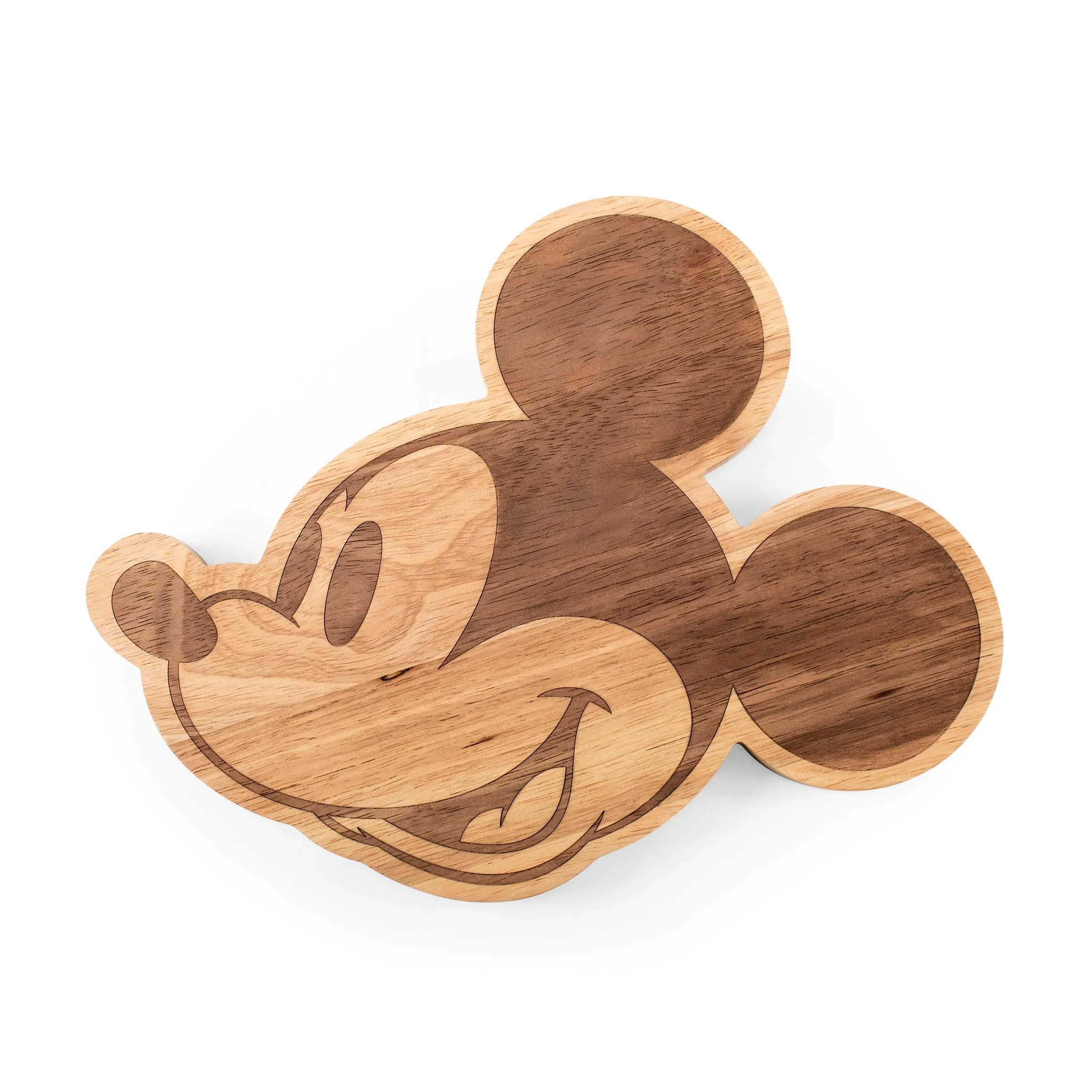 TOSCANA - a Picnic Time brand - Disney Mickey Mouse Disney Classics Mickey Mouse Cutting Board - Wood Cheese Board - Charcuterie Board 14" x 11" Natural