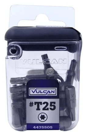 Vulcan 307611OR Screwdriver Bit, Hex Shank, S2 Chrome Molybdenum Steel :PK 25: QUANTITY: 1