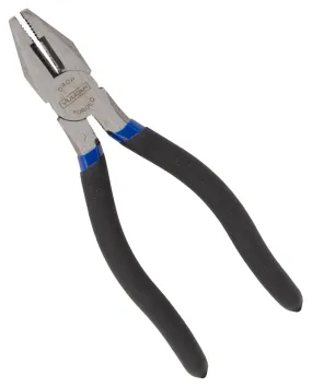 Vulcan PC918-11 Linesman Plier, 7 in OAL, 1.2 mm Cutting Capacity, 1-1/4 in Jaw Opening, Black/Blue Handle, 1 in W Jaw :CD: QUANTITY: 1