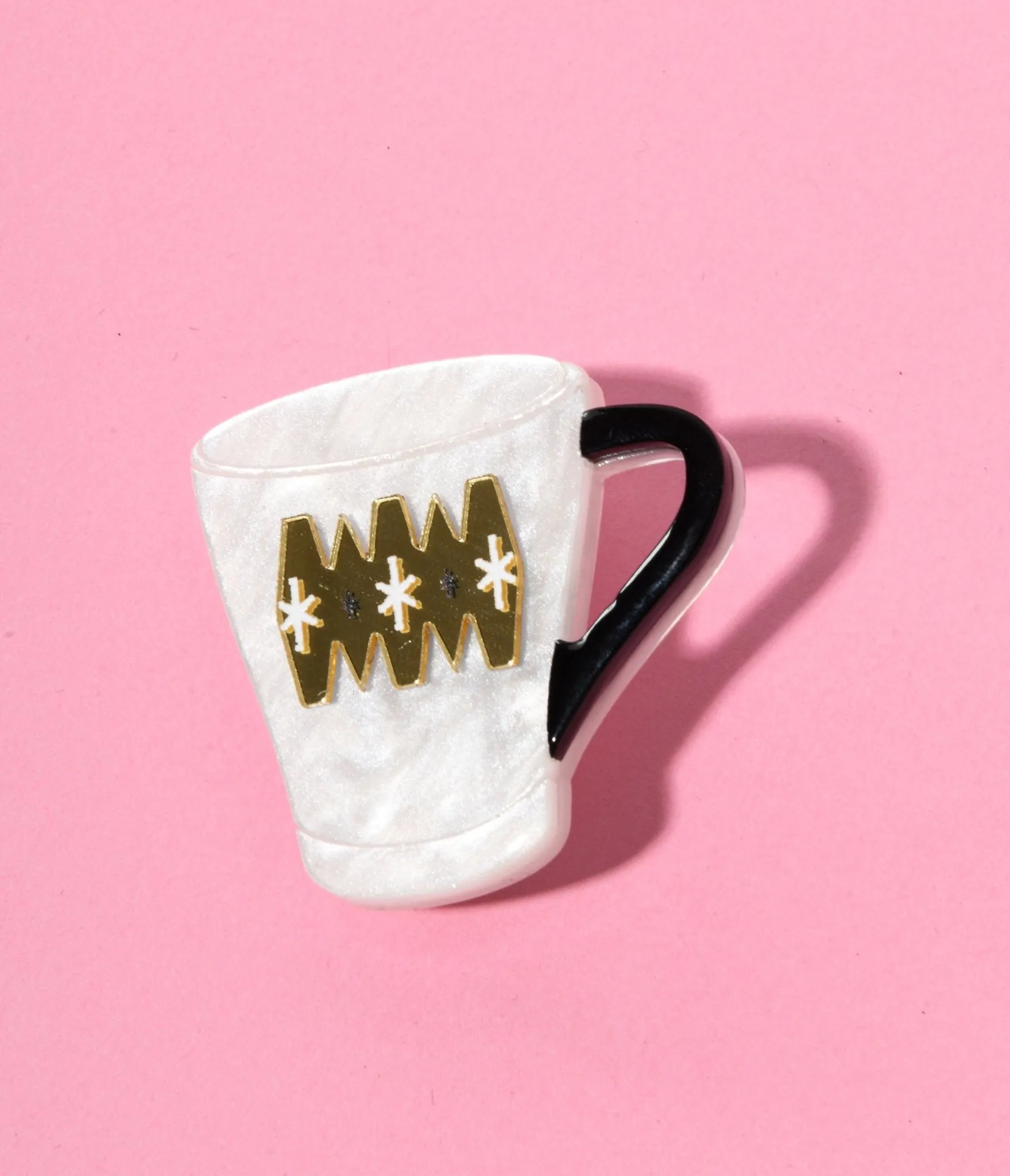 Wake Up & Smell The Coffee Mini Brooch