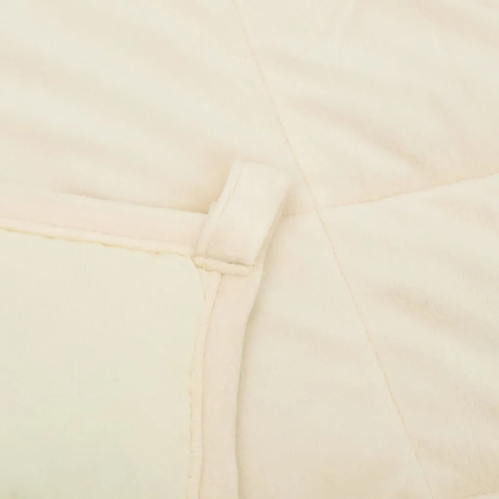 Weighted Blanket Light Cream 220x230 cm King 11 kg Fabric