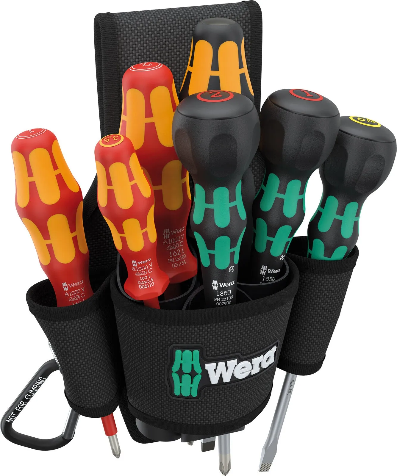 Wera 136033 8pc 9621 Ball-Grip Belt Holster Set 2