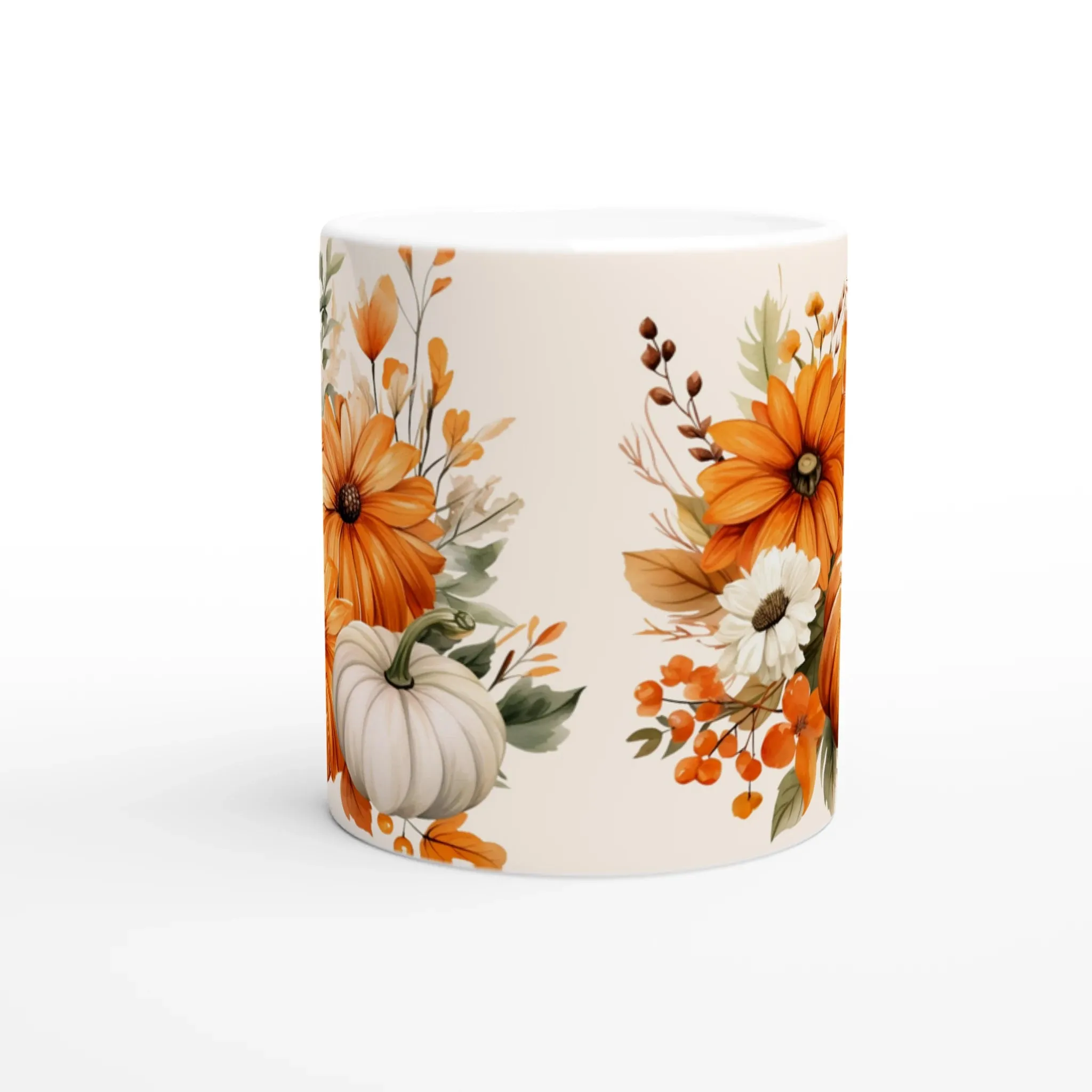 Wildflower and Pumpkin Design - Autumn Charm