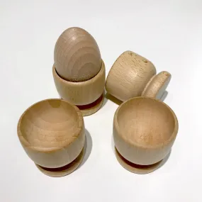 Wooden egg cups