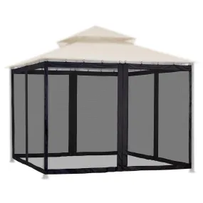 Yescom 9.8'W x 6'H Gazebo Mosquito Netting for 10'x10' Gazebos