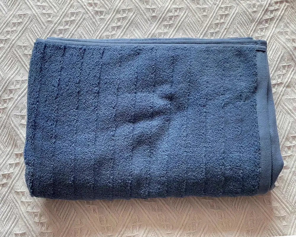 Zaaqii Bath Towels , Cotton Made , Highly Absorbent  Bath Towels Set - Blue