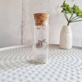 Zamsoe Ammonite Earrings in a Bottle