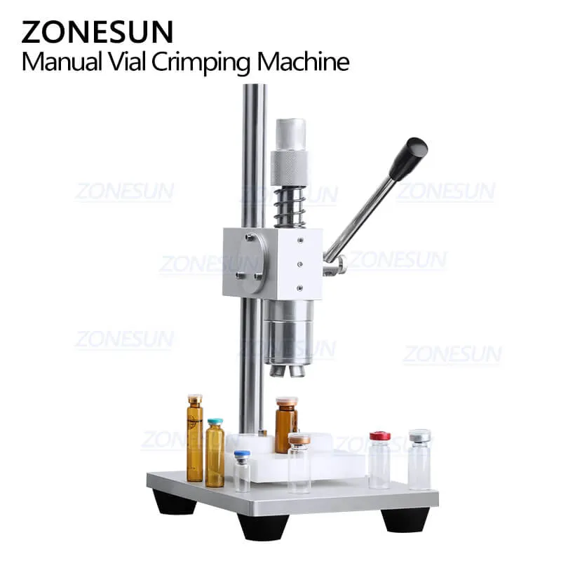 ZS-TVC2 Manual Flip-off Caps Solvent Bottle Capper Solvent Bottle Crimper Perfume Electric Capping Machine